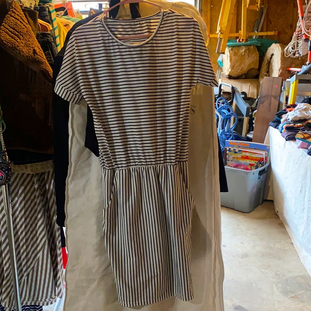 Black and white dress